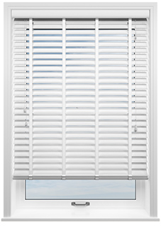 Ecowood Deluxe, Brilliant White Fine Grain - Venetian Blind